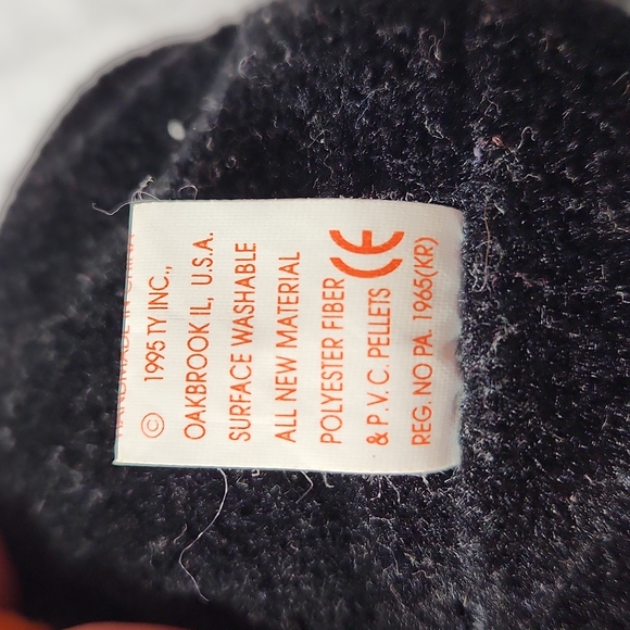 🕸Vintage Ty Beanie Baby Original Waddle the Penguin 1995 P.V.C. Pellets - Picture 7 of 12